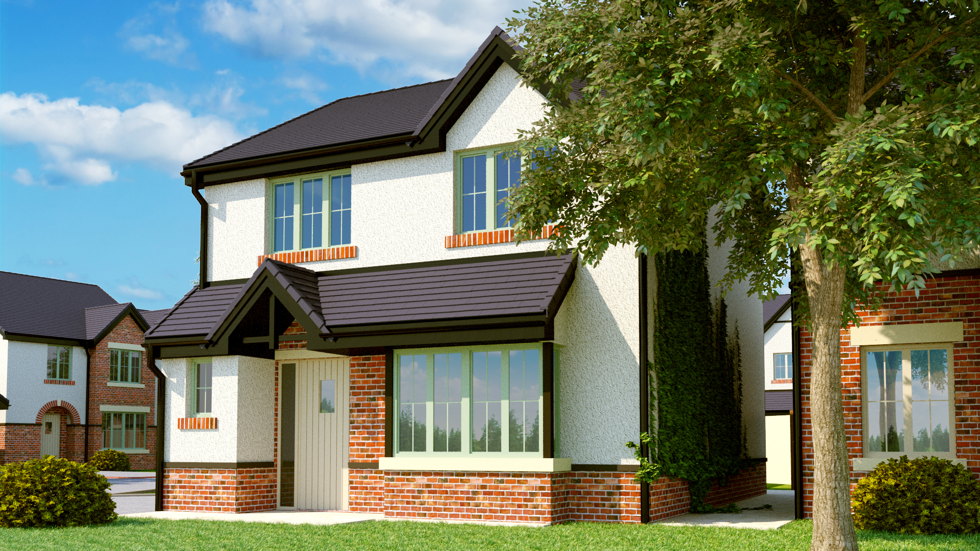 Render of exterior property view Render of exterior property view