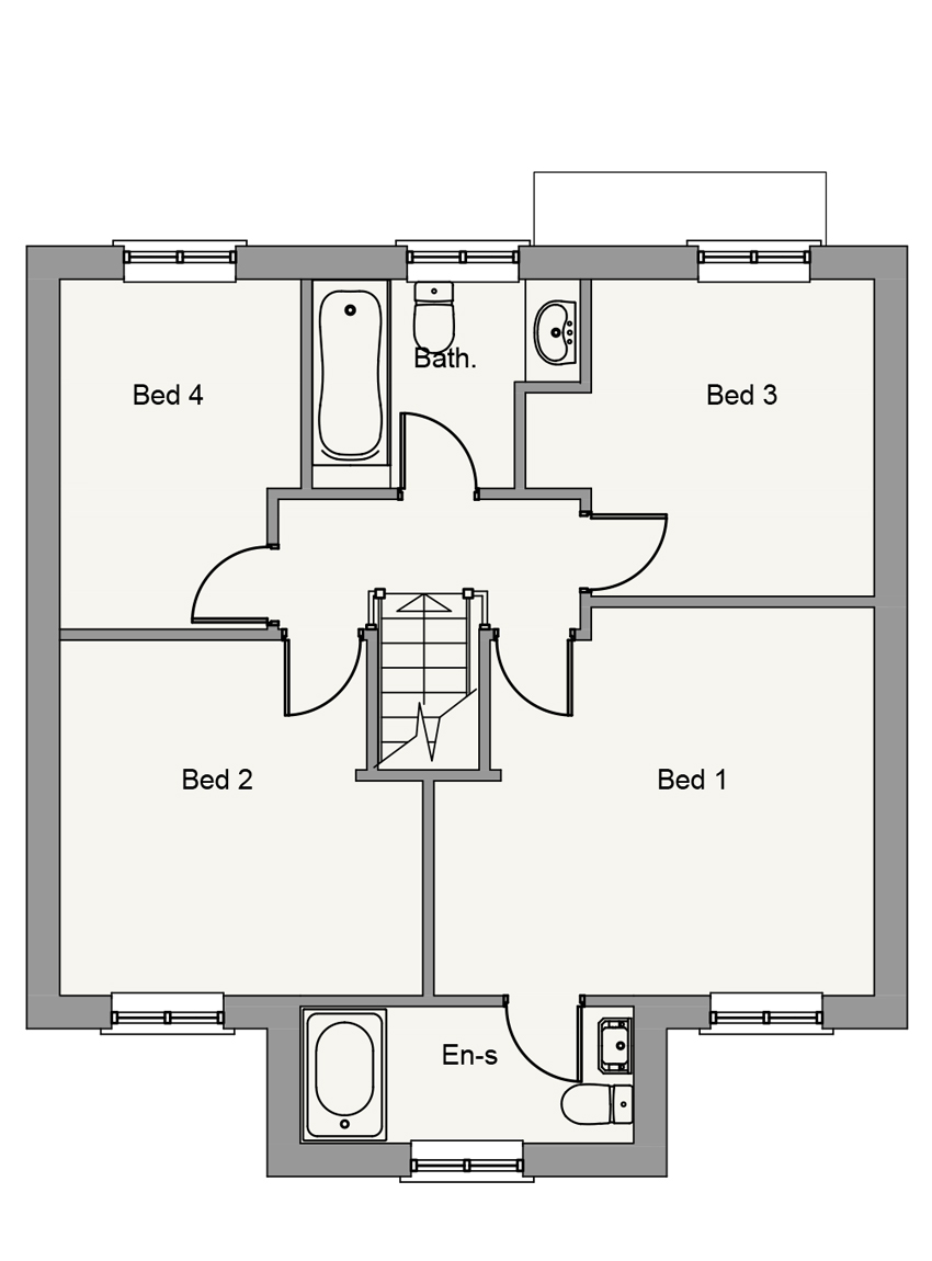 First Floor plan of Cara First Floor plan of Cara