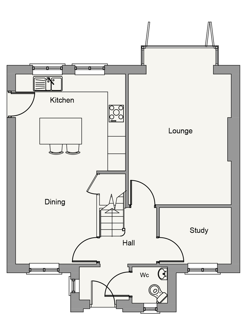 Ground Floor plan of Cara Ground Floor plan of Cara