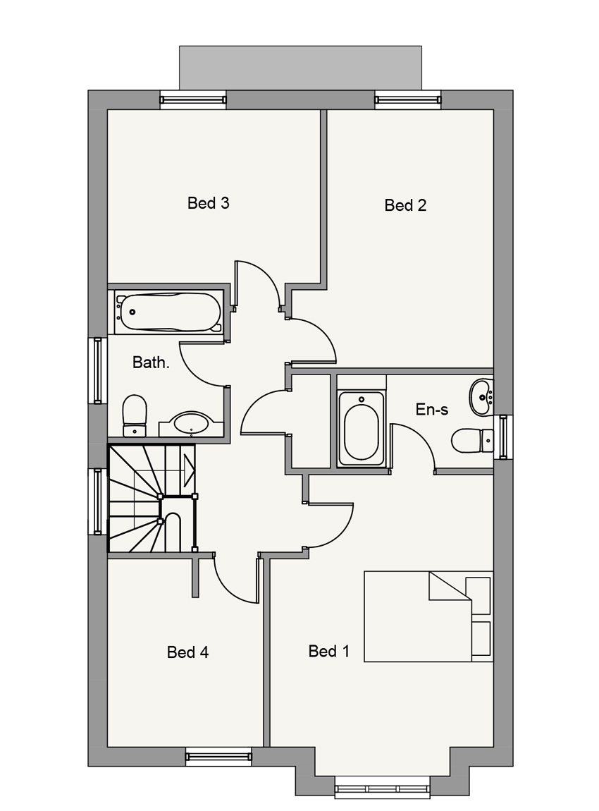 First Floor plan of The Daryl First Floor plan of The Daryl