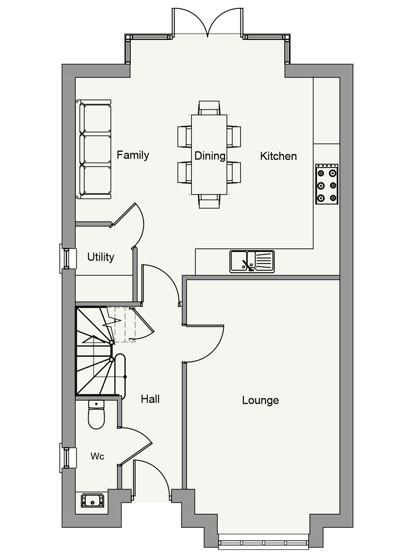 Ground Floor plan of The Daryl Ground Floor plan of The Daryl